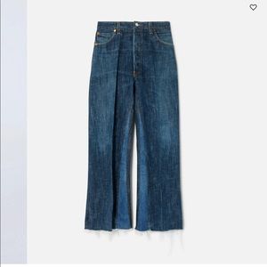 RE/DONE high rise crop flare